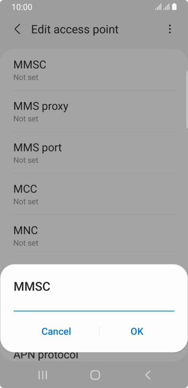 Key in http://mms.vodafone.co.uk/servlets/mms and press OK.