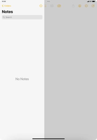 Slide your finger upwards starting from the bottom of the screen to return to the home screen.