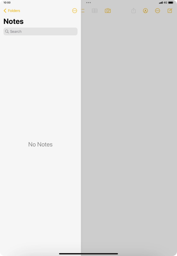 Slide your finger upwards starting from the bottom of the screen to return to the home screen.