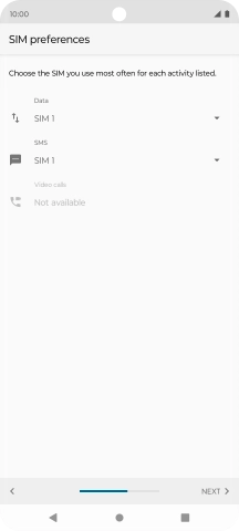 Press the drop down list below 