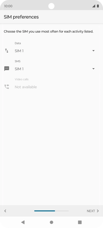 Press the drop down list below 