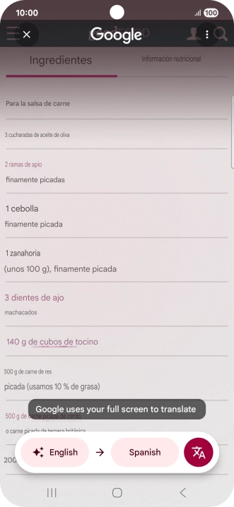 Follow the instructions on the screen to select the required language settings and use the function.