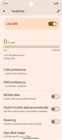 Press the indicator to activate your eSIM.