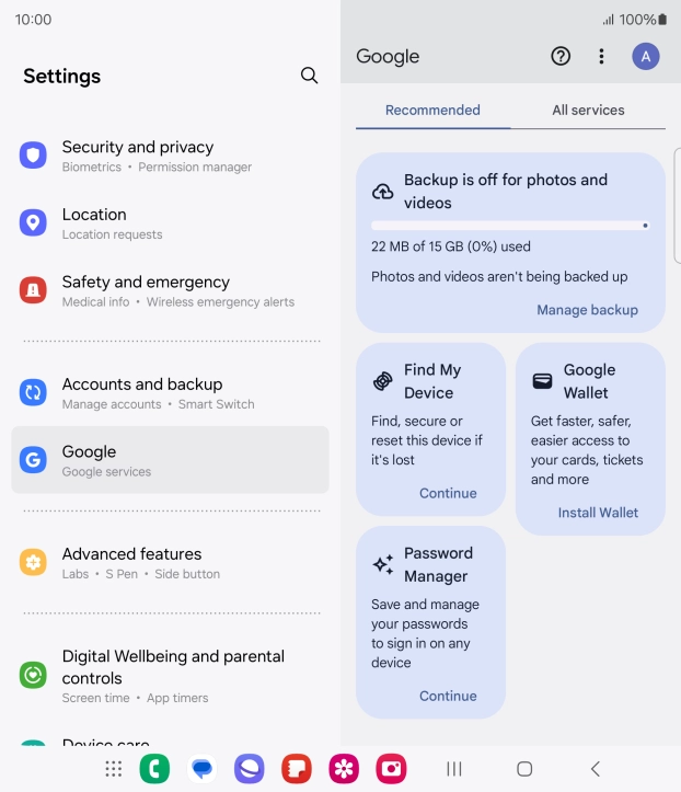 Press Find My Device. Press Find My Device.