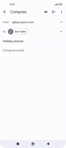 Press the text input field.