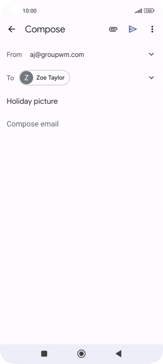 Press the text input field.