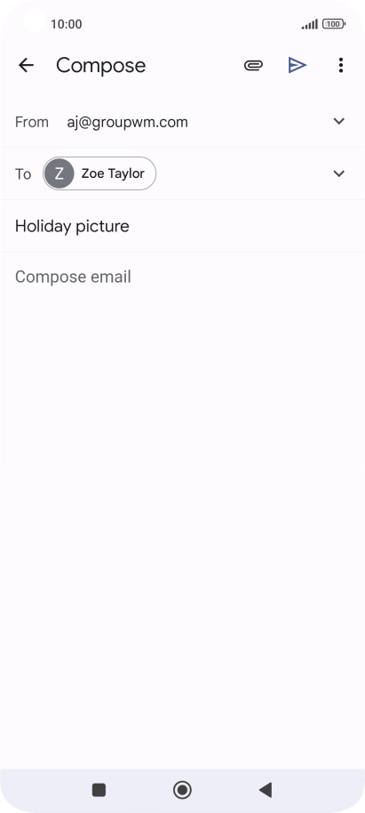 Press the text input field.