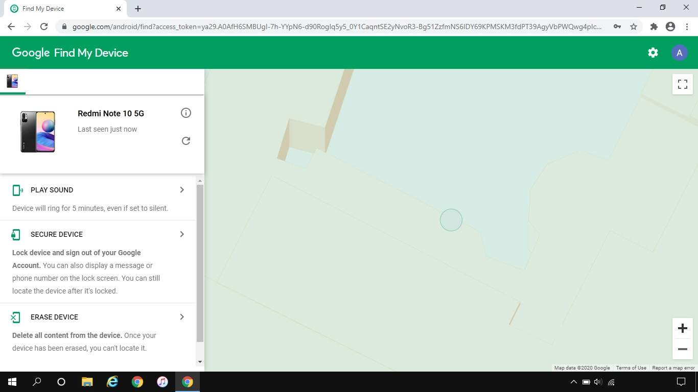 Click the required device.