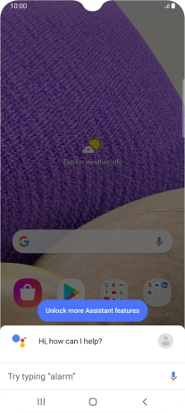 Press the profile icon.