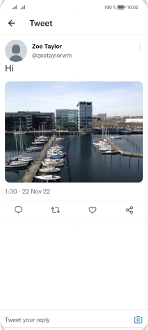 Press the text input field.