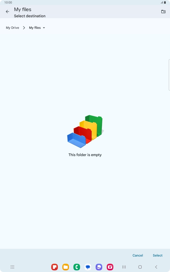 To create a new folder, press the new folder icon and follow the instructions on the screen to create a new folder. To create a new folder, press the new folder icon and follow the instructions on the screen to create a new folder.
