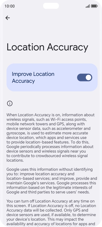 If you press the indicator next to 