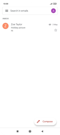 Press the profile icon.