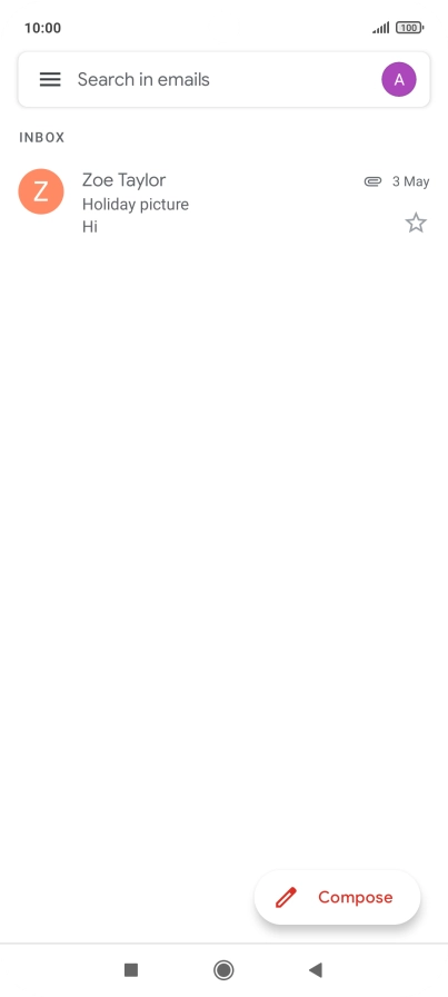 Press the profile icon.