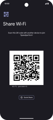 Place the QR code inside the camera frame on the other device to scan the code.
