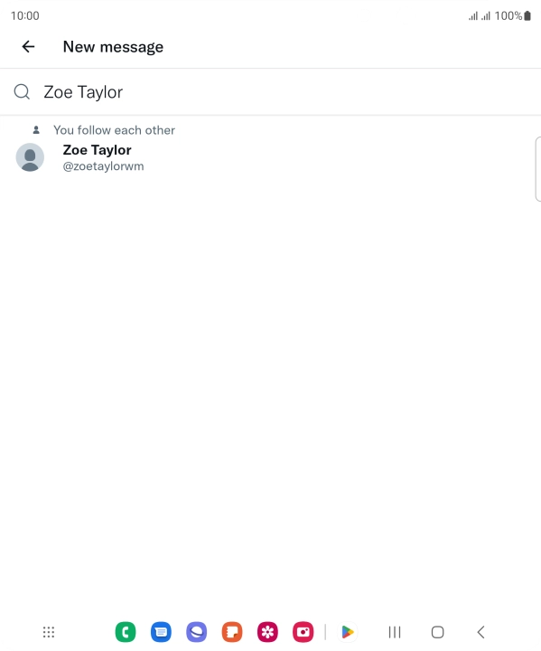 Key in the first letters of the recipient's name and press the required contact.
