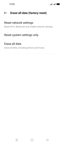 Press Erase all data.