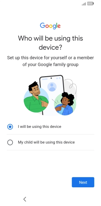 Press the required setting.