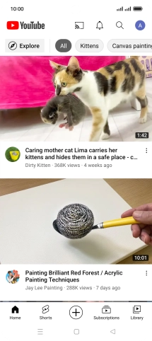 Press the upload icon.