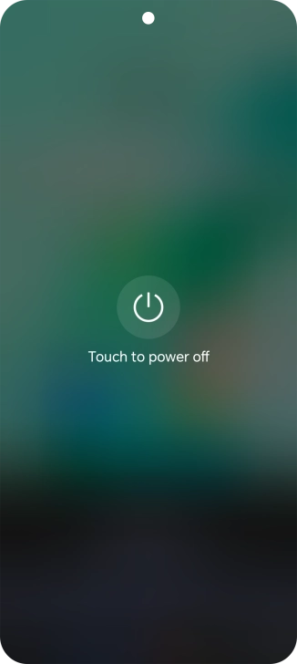 Press Touch to power off. Press Touch to power off.