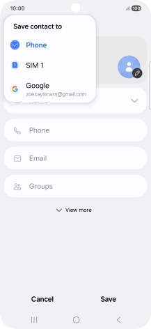 Press the required Google account. Press the required Google account.
