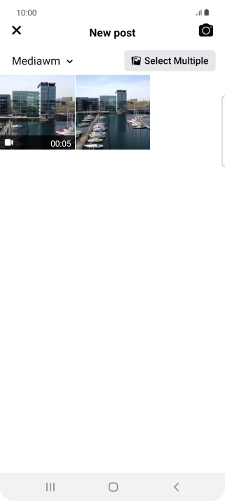 Press the required picture or video clip.