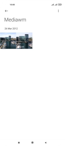 Press the required picture or video clip.