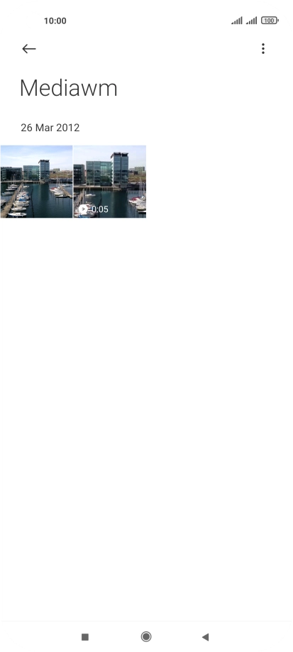 Press the required picture or video clip.