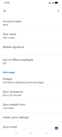 Press Account name and key in the required name. Press Account name and key in the required name.