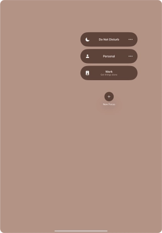 Press the required focus mode to activate or deactivate it immediately.