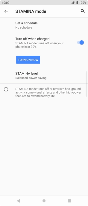 Press TURN ON NOW to turn on the function.