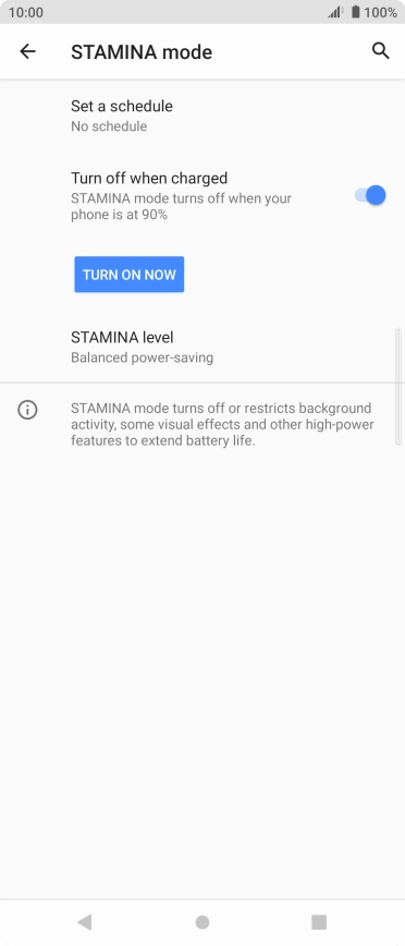 Press TURN ON NOW to turn on the function.