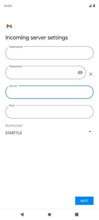 Press the field below 