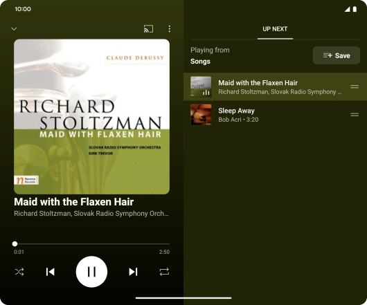 Press arrow right to go to the next audio file.