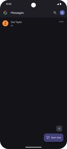 Press the profile icon.