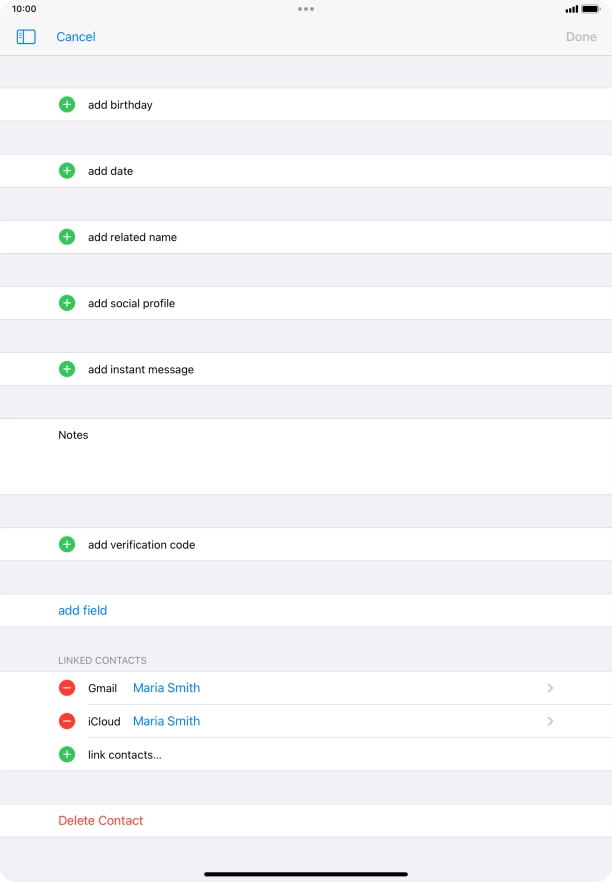 Press link contacts.... Press link contacts....