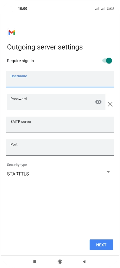 Press the field below 