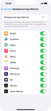 Press Background App Refresh. Press Background App Refresh.