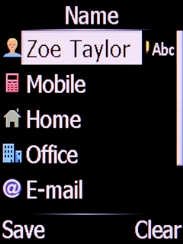 Select the required number type and key in the required phone number.