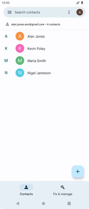 Press the Home key to return to the home screen.
