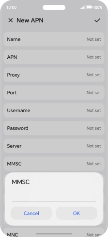 Key in http://mms.vodafone.co.uk/servlets/mms and press OK.