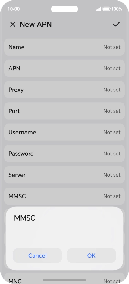 Key in http://mms.vodafone.co.uk/servlets/mms and press OK.