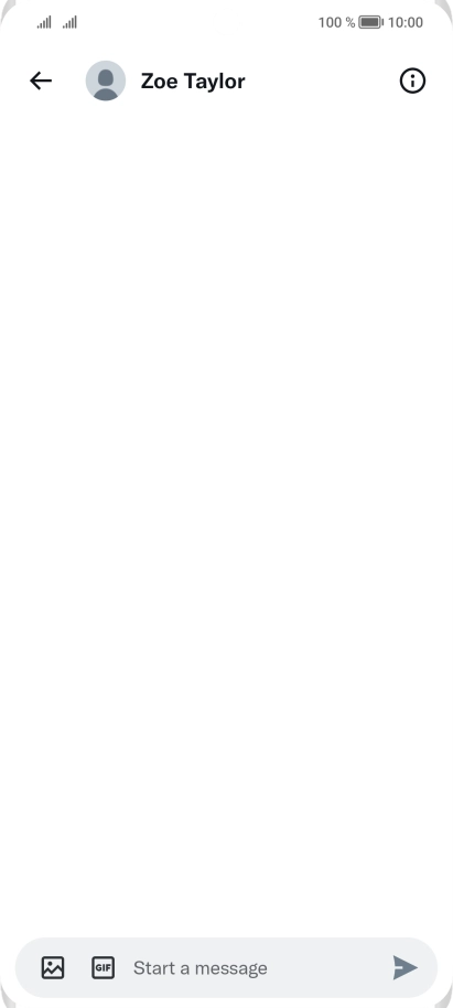 Press the text input field.