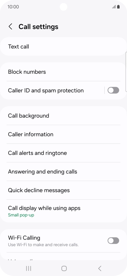 Press Block numbers.
