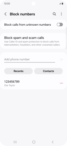 Press the Home key to return to the home screen.