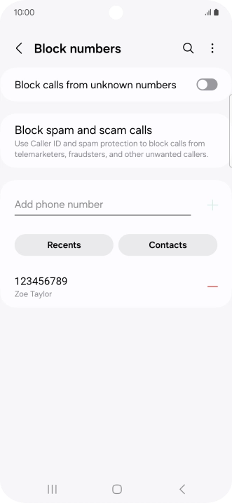 Press the Home key to return to the home screen.
