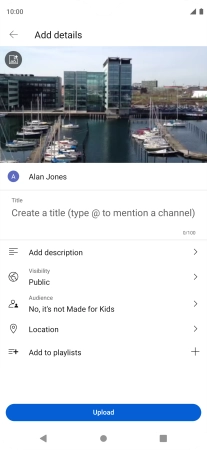 Press the field below 