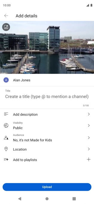 Press the field below 