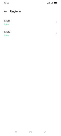 Press the required SIM.