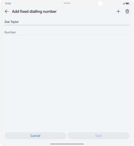 Press Number and key in the required phone number.